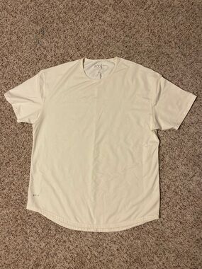 BYLT Basics Drop Cut Short Sleeve Crewneck T-Shirt in Off-White